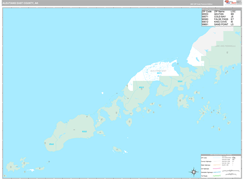 Aleutians East Borough (County), AK Digital Map Premium Style